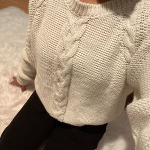 off white knitted sweater